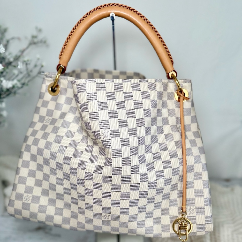 🌸 AUTHENTIC 🦄 RARE Louis Vuitton Artsy MM Damier Azur ✨
